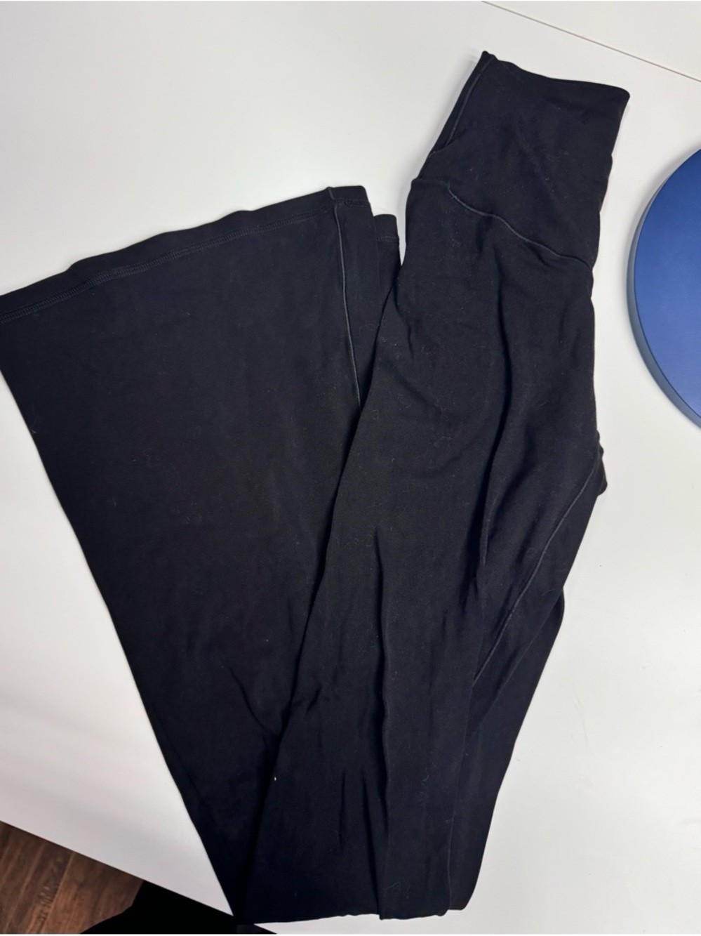 Aerie Offline Black Flare Crossover Leggings